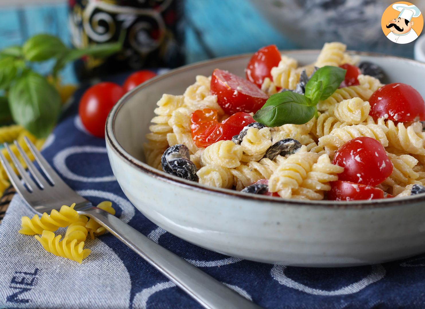 Cremiger Nudelsalat Fertig In Weniger Als Minuten Rezept Petitchef