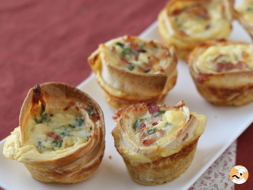 3. omelette-Muffins mit Speck und Mozzarella