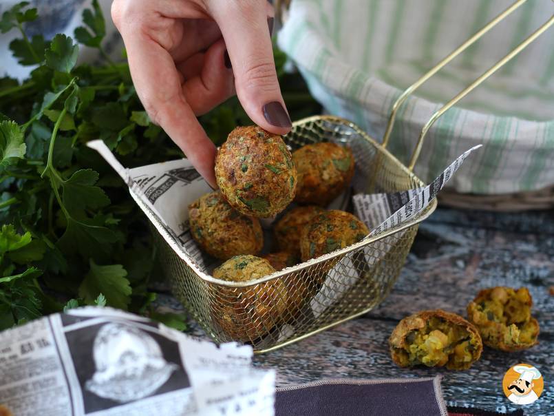 6. Falafels, die knusprigen Kichererbsenknödel ohne Frittieren!