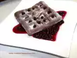 Rezept Sacherwaffeln mit waldheidelbeeren