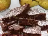 Rezept Schoko brownies mit birnen und walnüssen