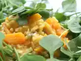 Rezept Risotto con zucca, gorgonzola e porcellana