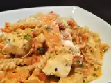 Rezept Dinkel-spirelli in karotten-lachs-soße