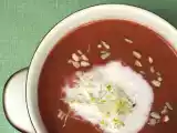 Rezept Rote beete-apfel-meerettich-suppe mit kokosmilch (v)