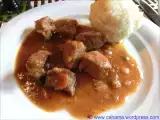 Rezept Schweinegulasch in schwarzbiersauce