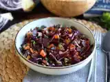 Rezept Salat aus linsen, butternut, rotkohl, rote bete und petersilie (perfekt für herbst/winter)