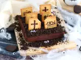 Rezept Halloween-brownie als friedhof : einfaches grusel-dessert