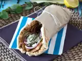 Rezept Gyros mit halloumi, das griechische sandwich in einer vegetarischen version!