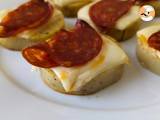 Rezept Crostini aus polenta mit scamorza-käse und peperoni