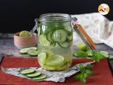 Rezept Wasser mit gurken-, limetten-, minze- und ingwer-geschmack