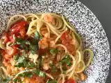 Rezept Spaghetti mit garnelen und kirschtomaten, ein schnelles rezept für einen leckeren ersten gang