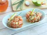 Rezept Gut gekühltes tartar mit lachs und grünem apfel