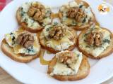 Rezept Toast mit roquefort, walnüssen und honig