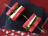 Rezept Sandwich wassermelone feta rucola, das virale rezept für den sommer!