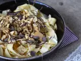Rezept Tagliatelle aus pfannkuchen mit schokolade und erdnüssen!