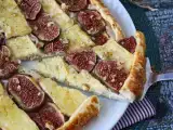Rezept Dünne tarte mit feigen, brie und walnüssen