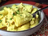 Rezept Cremige pasta mit lachs und safran : schnell und einfach