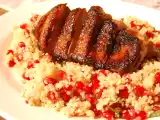 Rezept Entenbrust auf granatapfel-couscous