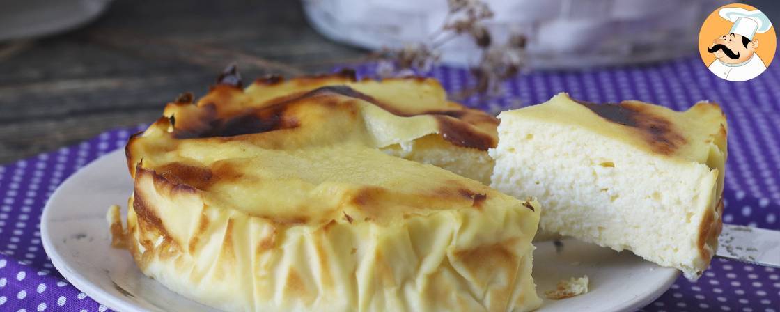 Gesunder käsekuchen in der heißluftfritteuse