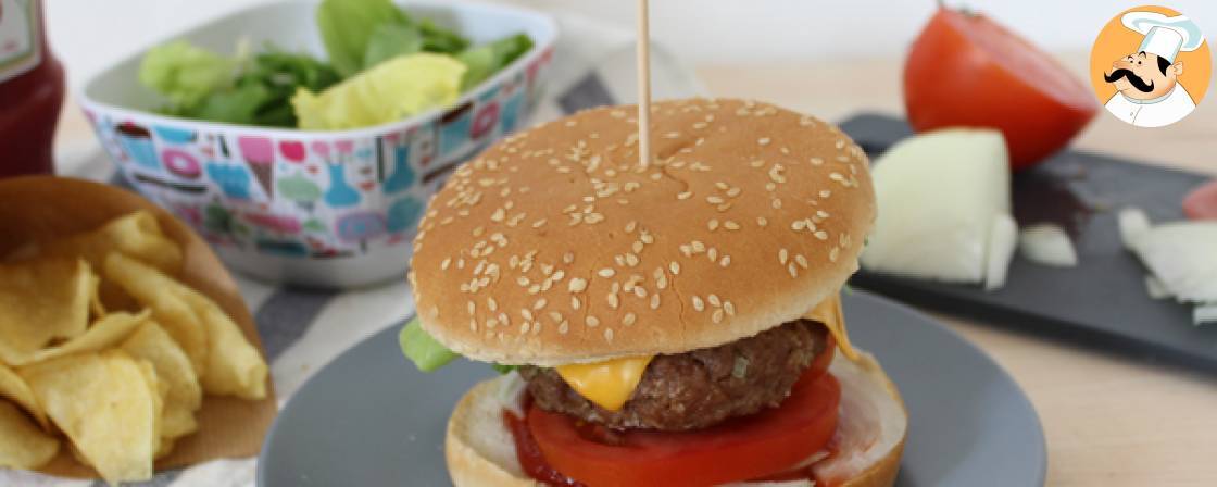 Hamburger mit rindfleisch