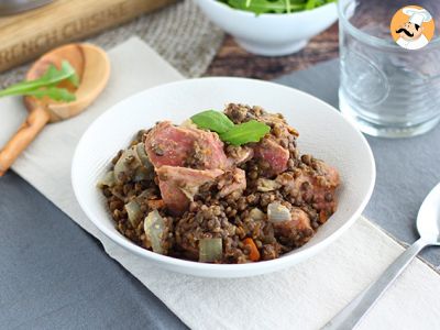 Rezept Kleines bohnenkraut mit linsen