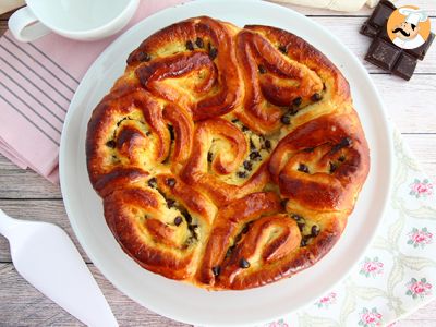 Rezept Chinesische brioche, gefüllt mit gebäckcreme und schokoladenstückchen