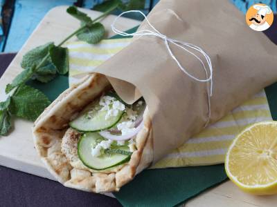 Rezept Gyros mit huhn, das griechische sandwich, das sie lieben werden!