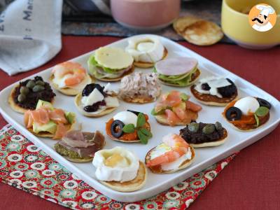 Rezept Gefüllte blini-platte, der abwechslungsreiche und perfekte aperitif für die feiertage