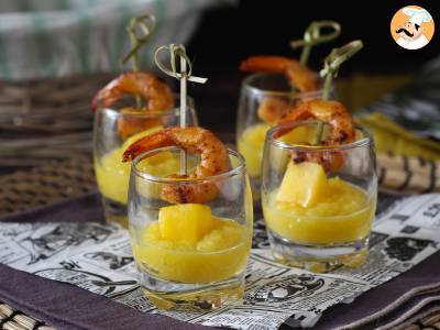 Rezept Verrines garnelen mango für einen süßen/salzigen aperitif