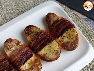 Rezept Gebackene kartoffeln mit geräucherter brust umhüllt