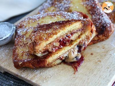 Rezept French toast mit erdnussbutter und gelee