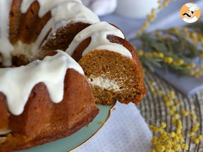 Rezept Karottenbiskuit mit käsekuchenfüllung