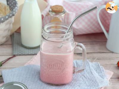 Rezept Veganer milchshake mit roten früchten