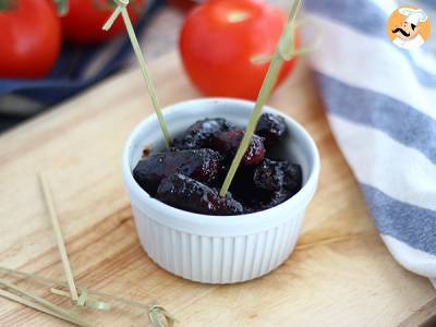 Rezept Karamellisierte würstchen für den aperitif