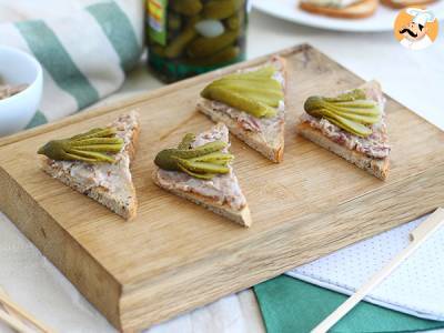 Rezept Toast rillettes cornichons