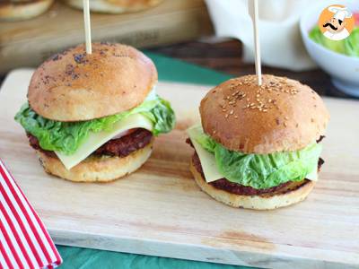 Rezept Vegetarischer burger mit roten bohnen