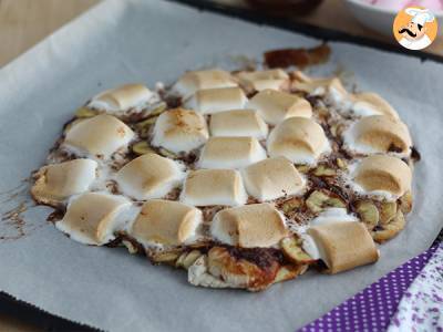 Rezept Süße pizza banane-schokolade