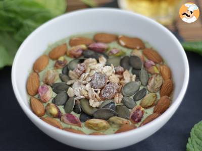 Rezept Smoothie-bowl kiwi minze spinatsprossen