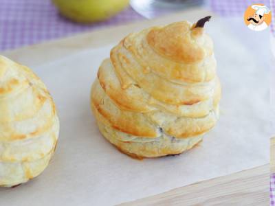 Rezept Blätterteigbirnen mit schokoladenkern