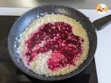 Risotto mit Roter Bete und Gorgonzola: eine Explosion von Farben und intensiven Aromen - Zubereitung Schritt 6