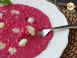 Risotto mit Roter Bete und Gorgonzola: eine Explosion von Farben und intensiven Aromen - Zubereitung Schritt 8