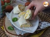 Weicher und super proteinreicher Wrap mit Ei und Feta - Zubereitung Schritt 8