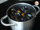 Moules marinières, ein einfaches und köstliches Rezept - Zubereitung Schritt 3