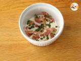 Gekochte Eier mit Speck und Schnittlauch, ein schnelles Rezept - Zubereitung Schritt 1