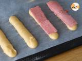 Eclairs mit Pistaziencreme und Himbeeren - Zubereitung Schritt 11