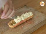 Eclairs mit Pistaziencreme und Himbeeren - Zubereitung Schritt 15