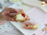 Eclairs mit Pistaziencreme und Himbeeren - Zubereitung Schritt 18