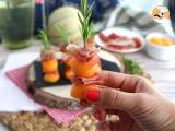 Aperitifspieße Melone, Schinken, Rosmarin - Zubereitung Schritt 4