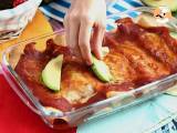 Hähnchen-Enchiladas mit Chili-Sauce - Zubereitung Schritt 7