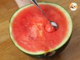 Melonensalat auf Melone - Zubereitung Schritt 2